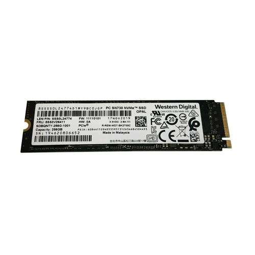 SSD Western Digital PC SN730 256GB Gen 3x4 - New