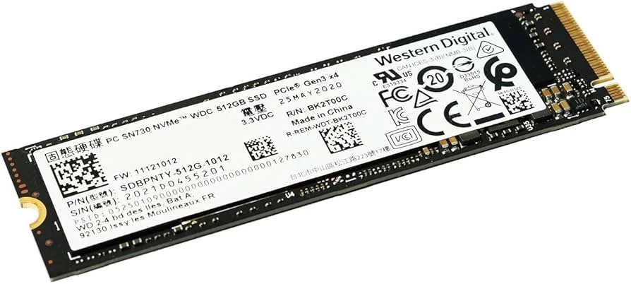 SSD Western Digital PC SN730 512GB - M.2 NVMe - PCIe Gen 3x4 - New