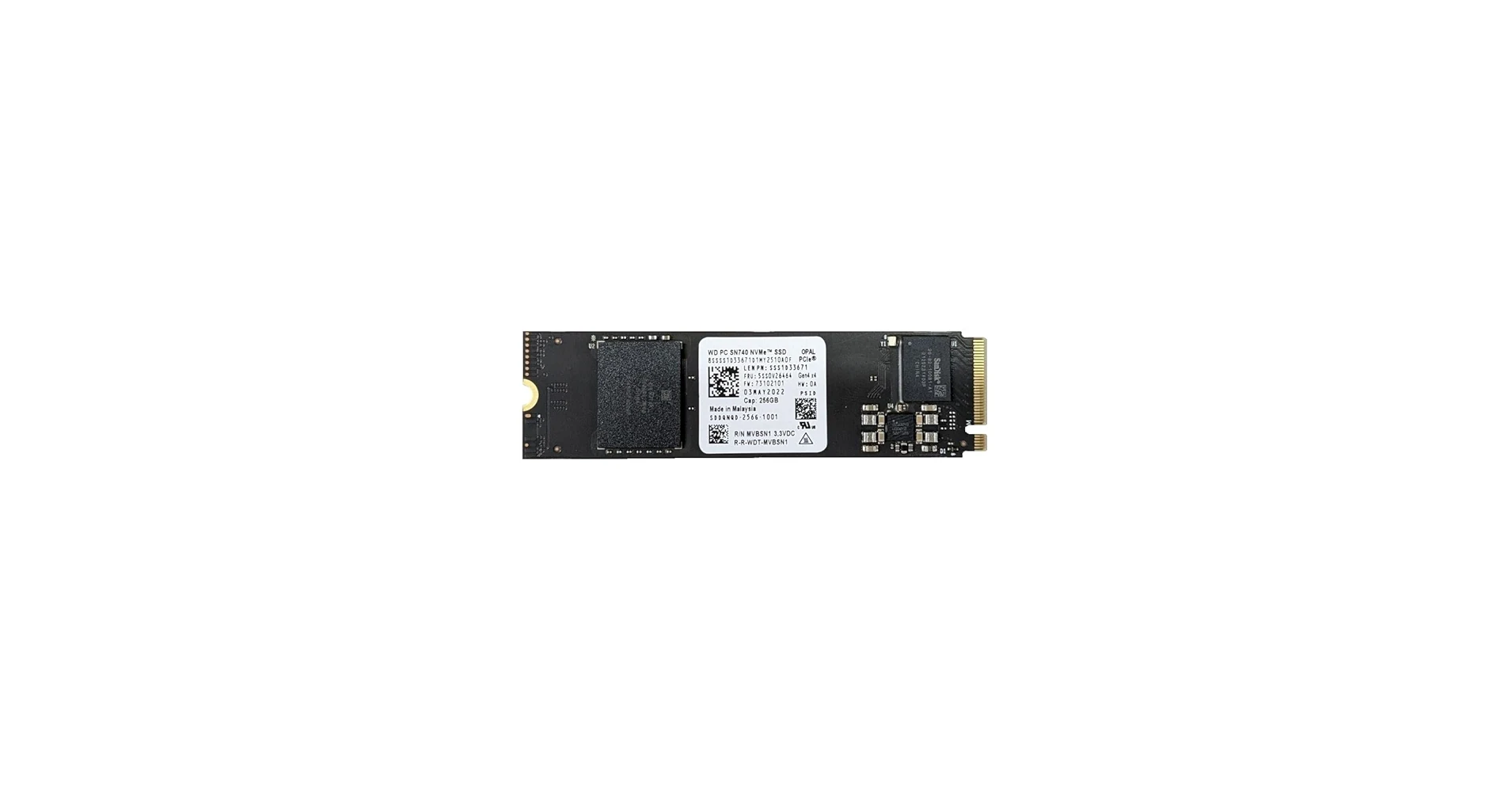 SSD Western Digital PC SN740 256GB Gen 4x4 - New