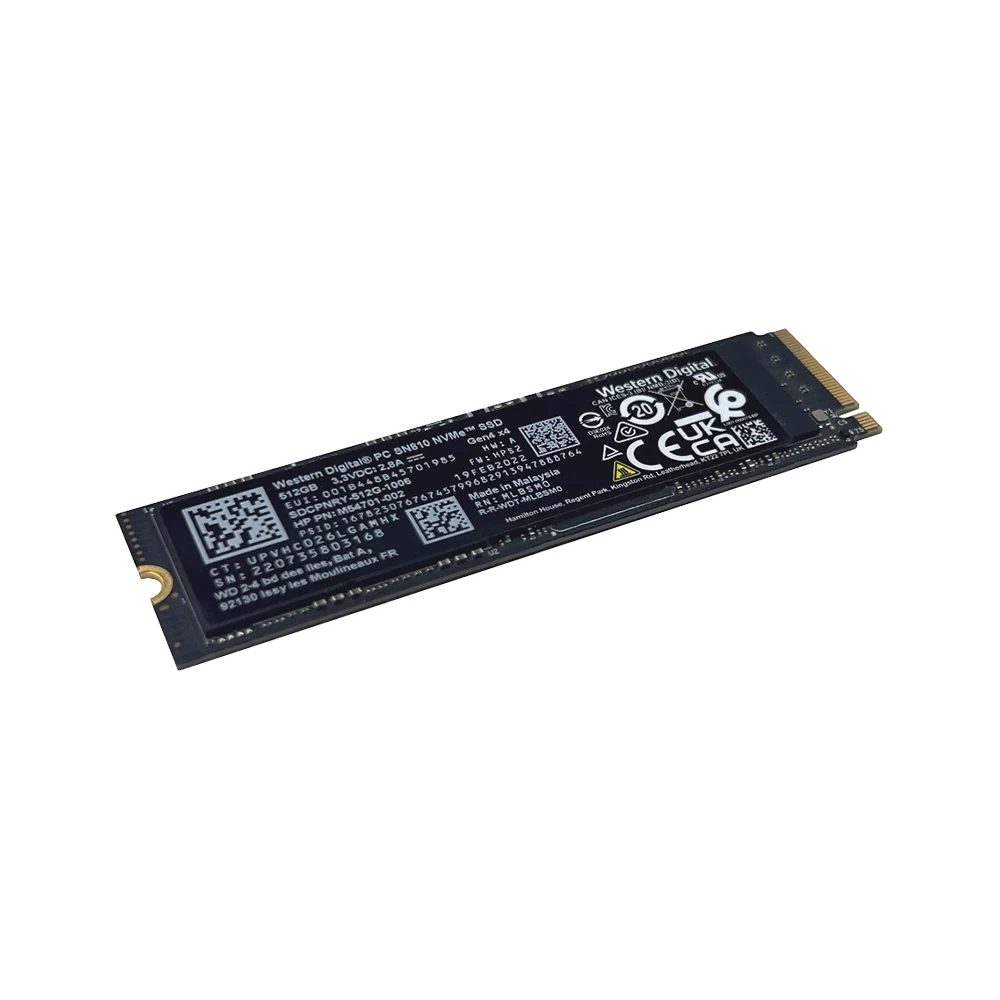 SSD Western Digital PC SN810 512GB - M.2 NVMe - PCIe Gen 4x4 - New