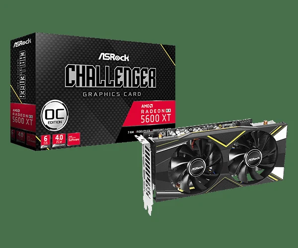VGA ASRock Challenger D Radeon RX 5600 XT OC 6GB - GDDR6 - NEW