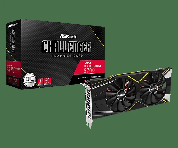 VGA ASRock Challenger D Radeon RX 5700 OC 8GB - GDDR6 - NEW