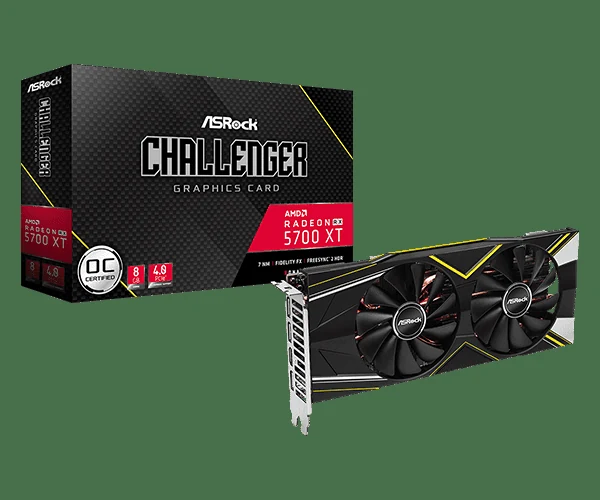 VGA ASRock Challenger D Radeon RX 5700 XT OC 8GB - GDDR6 - NEW
