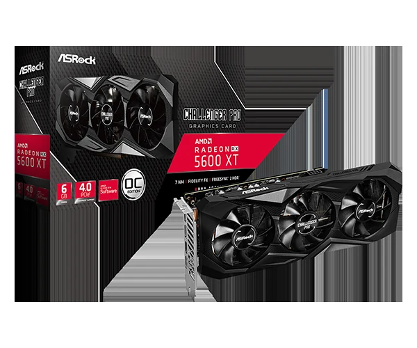 VGA ASRock Challenger Pro Radeon RX 5600 XT OC 6GB - GDDR6 - NEW