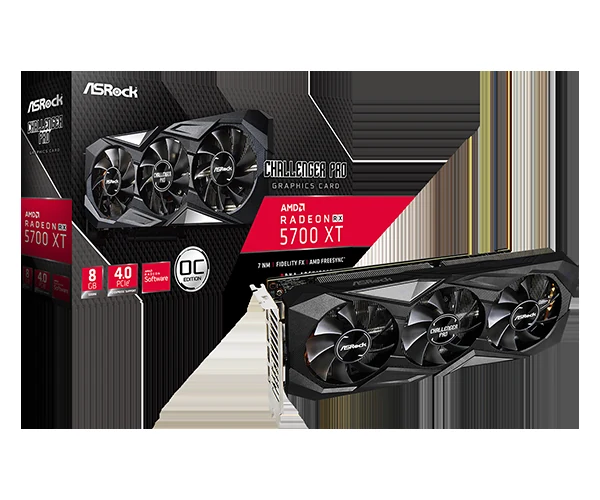 VGA ASRock Challenger Pro Radeon RX 5700 XT OC 8GB - GDDR6 - NEW