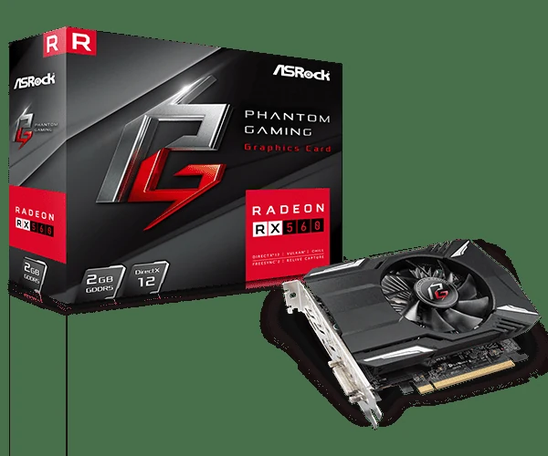 VGA ASRock Phantom Gaming Radeon RX 560 2GB - GDDR5 - NEW
