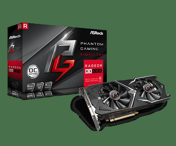 VGA ASRock Phantom Gaming X Radeon RX 580 8GB OC - GDDR5 - NEW