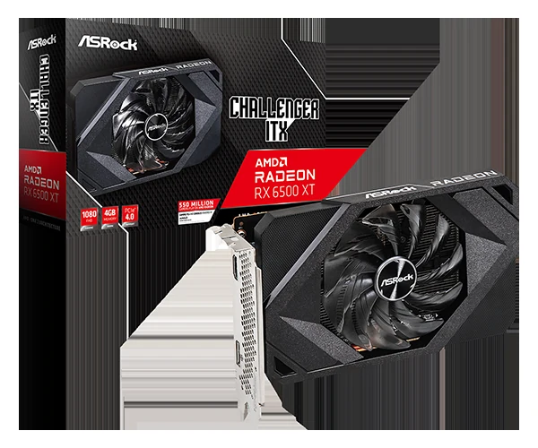 VGA ASRock Radeon RX 6500 XT Challenger ITX 4GB - GDDR6 - NEW