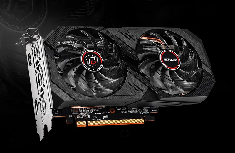 VGA ASRock Radeon RX 6500 XT Phantom Gaming D OC 4GB - GDDR6 - NEW