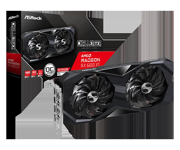 VGA ASRock Radeon RX 6650 XT Challenger D OC 8GB - GDDR6 - NEW