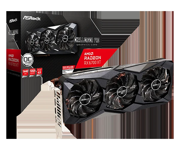 VGA ASRock Radeon RX 6700 XT Challenger Pro OC 12GB - GDDR6 - NEW