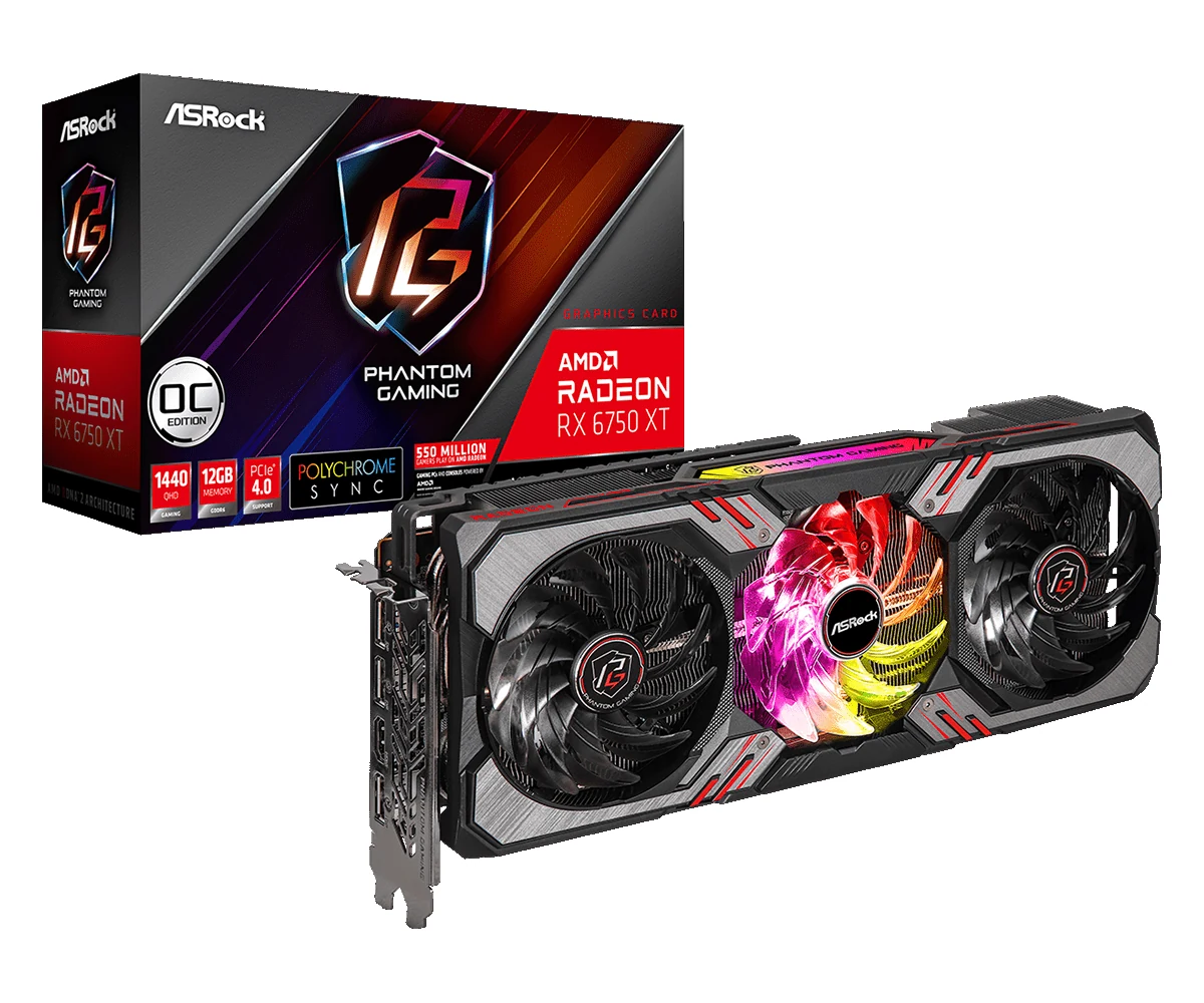 VGA ASRock Radeon RX 6750 XT OC Formula 12GB - GDDR6 - NEW