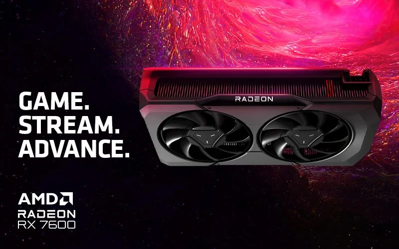 VGA ASRock Radeon RX 7600 Challenger ITX 8GB OC - GDDR6 - NEW