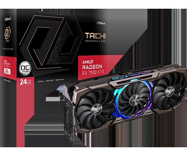 VGA ASRock Radeon RX 7900 XTX Taichi 24GB OC - GDDR6 - NEW