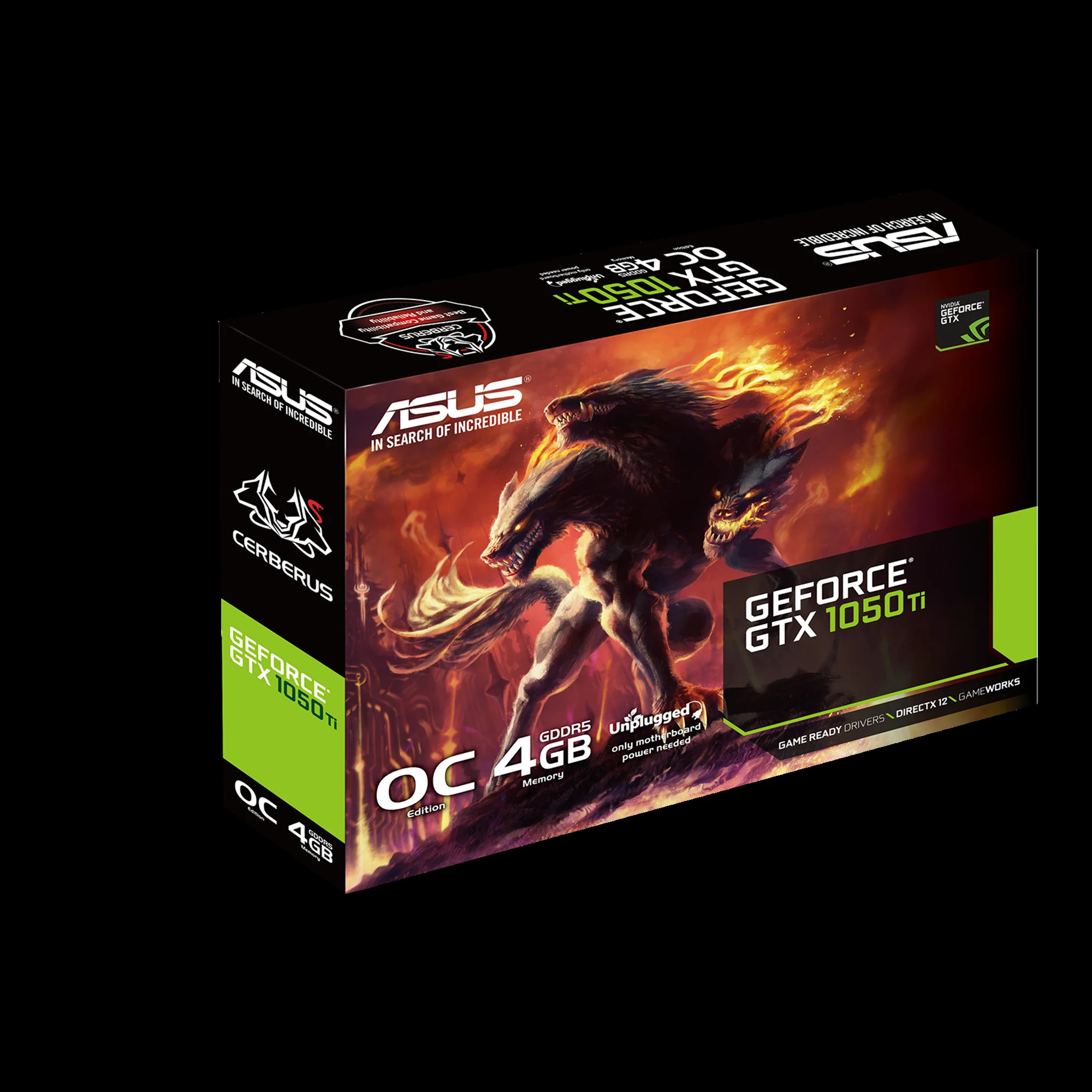 VGA ASUS Cerberus GeForce GTX 1050 Ti OC Edition 4GB - GDDR5 - NEW