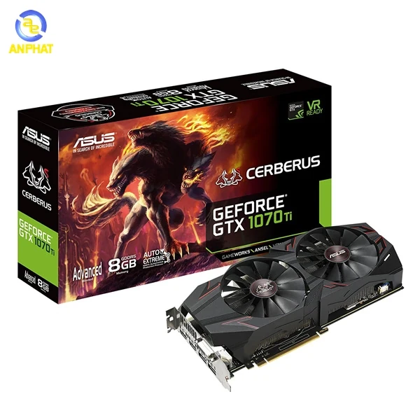 VGA ASUS Cerberus GeForce GTX 1070 Ti Advanced Edition 8GB - GDDR5 - NEW