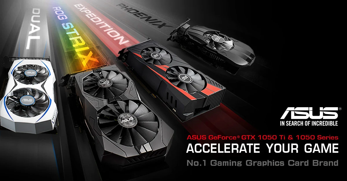 VGA ASUS Dual GeForce GTX 1050 Ti 4GB - GDDR5 - NEW