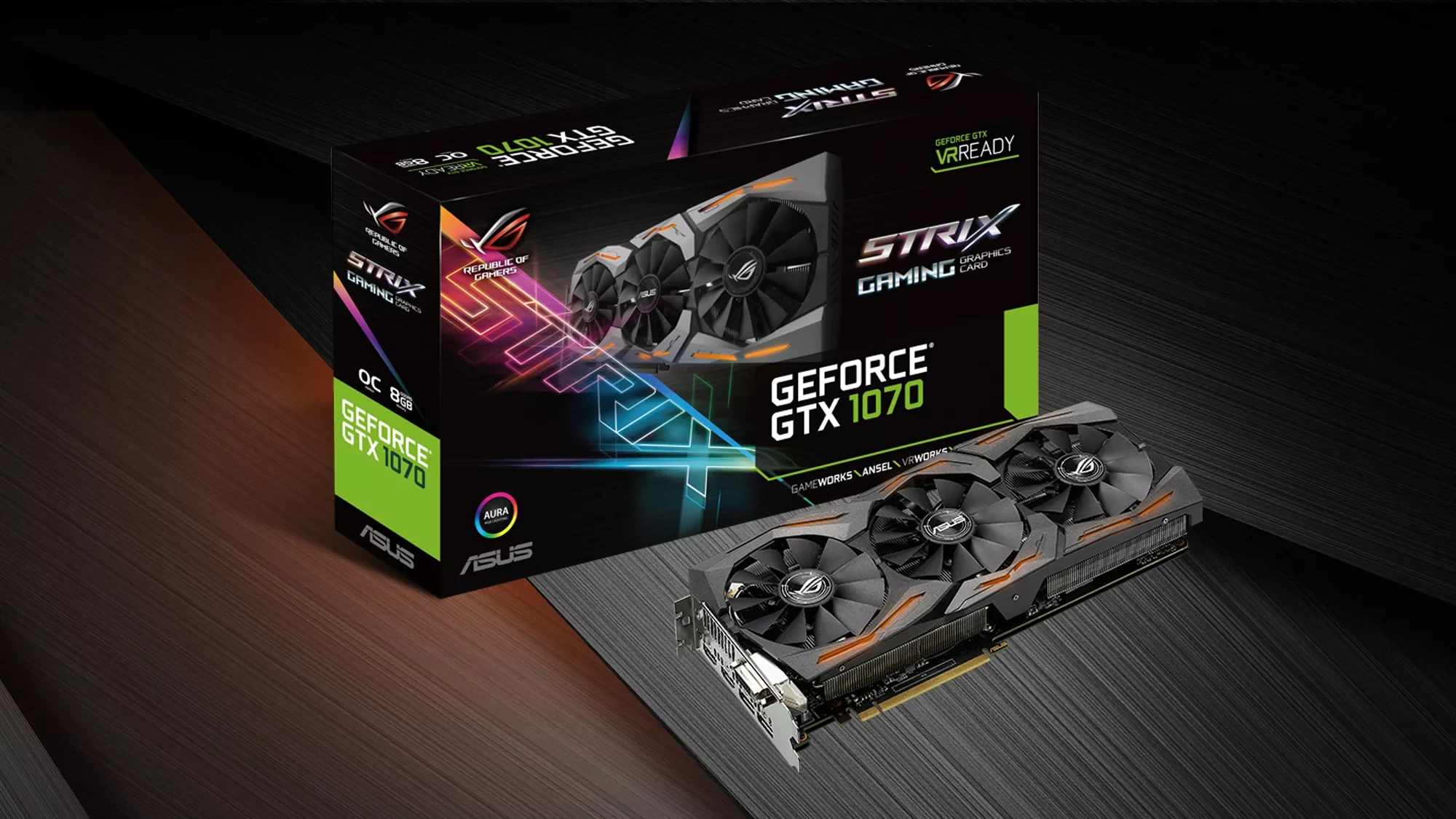 VGA ASUS Dual GeForce GTX 1070 OC Edition 8GB - GDDR5 - NEW