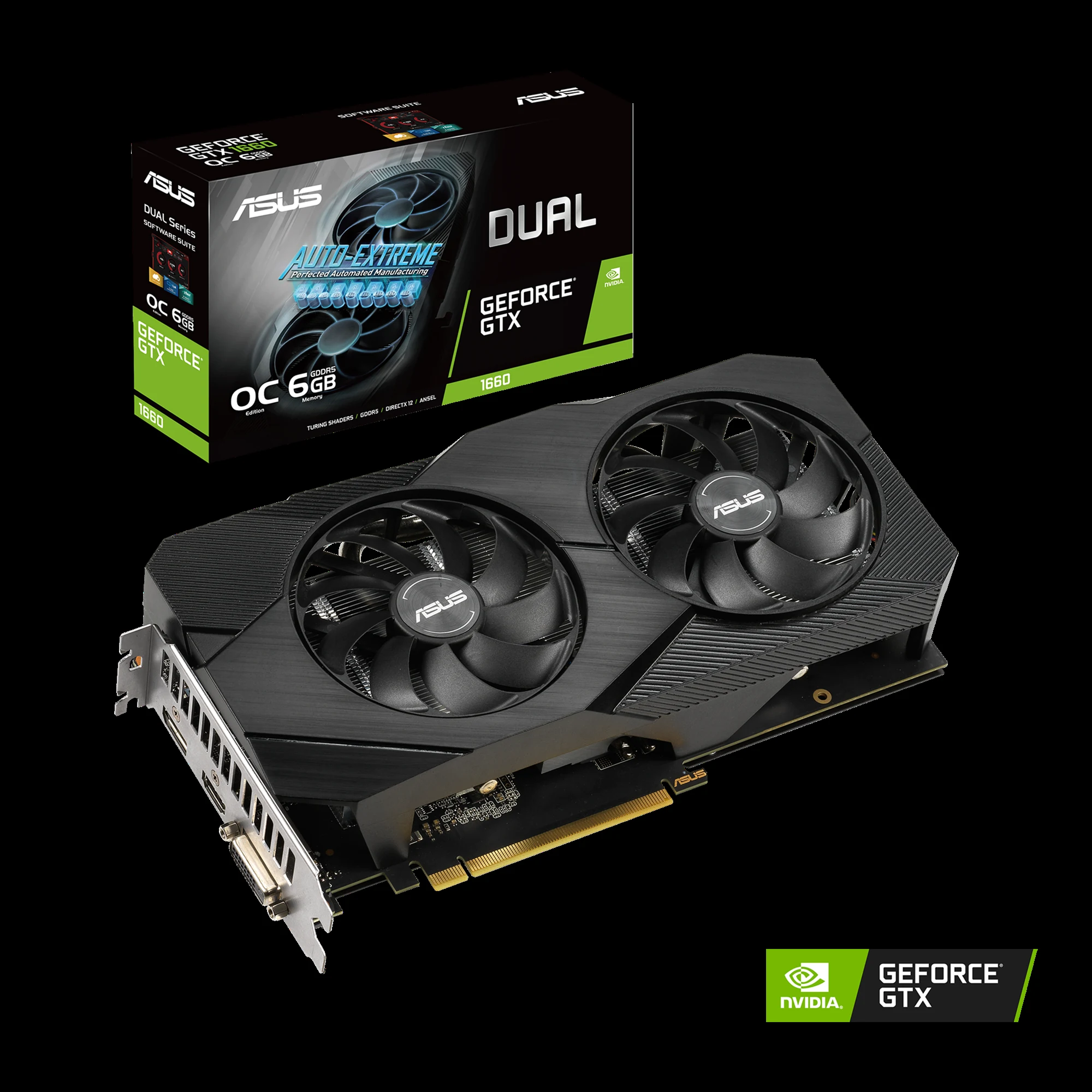 VGA ASUS Dual GeForce GTX 1660 Advanced Edition 6GB - GDDR5 - NEW