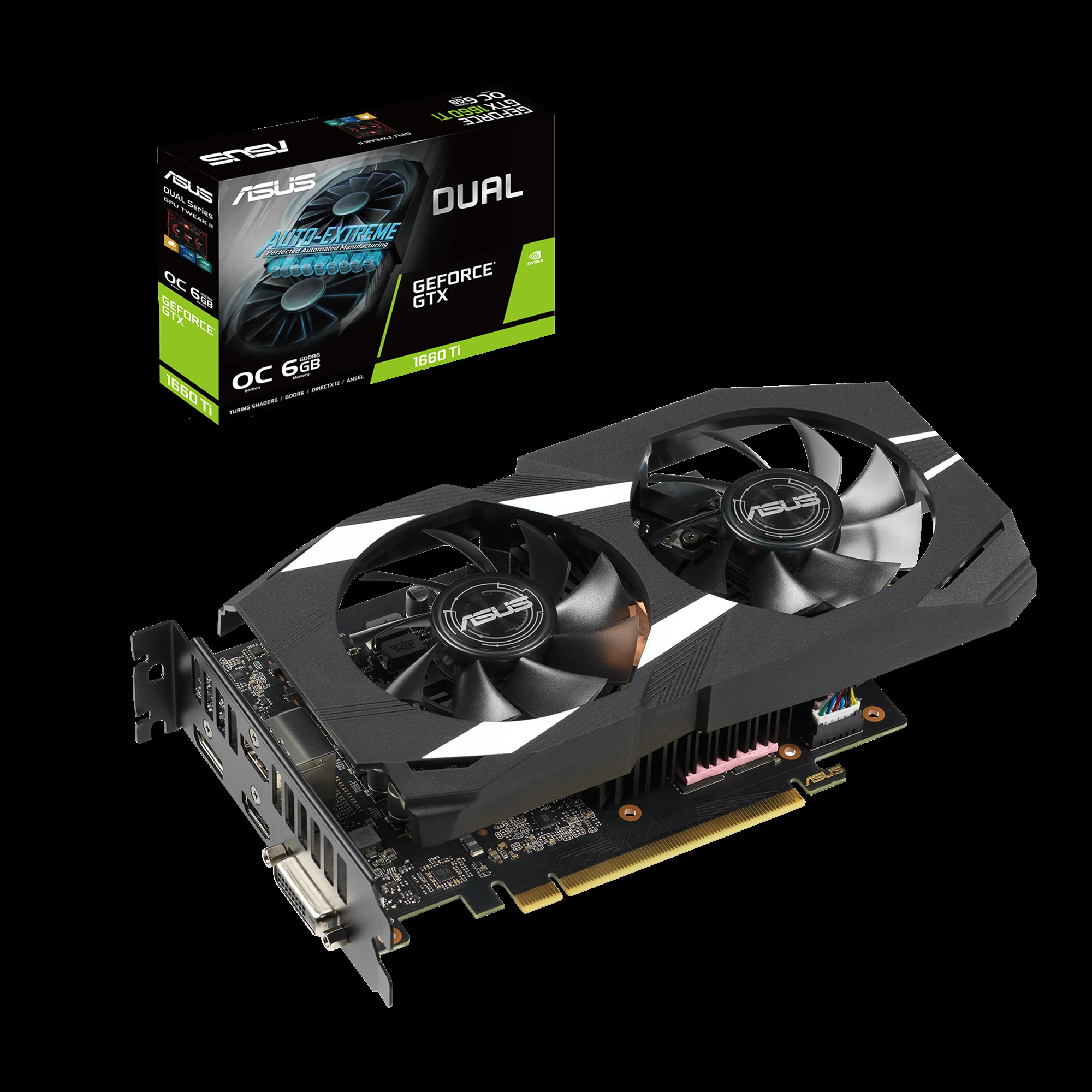 VGA ASUS Dual GeForce GTX 1660 OC Edition 6GB - GDDR5 - NEW
