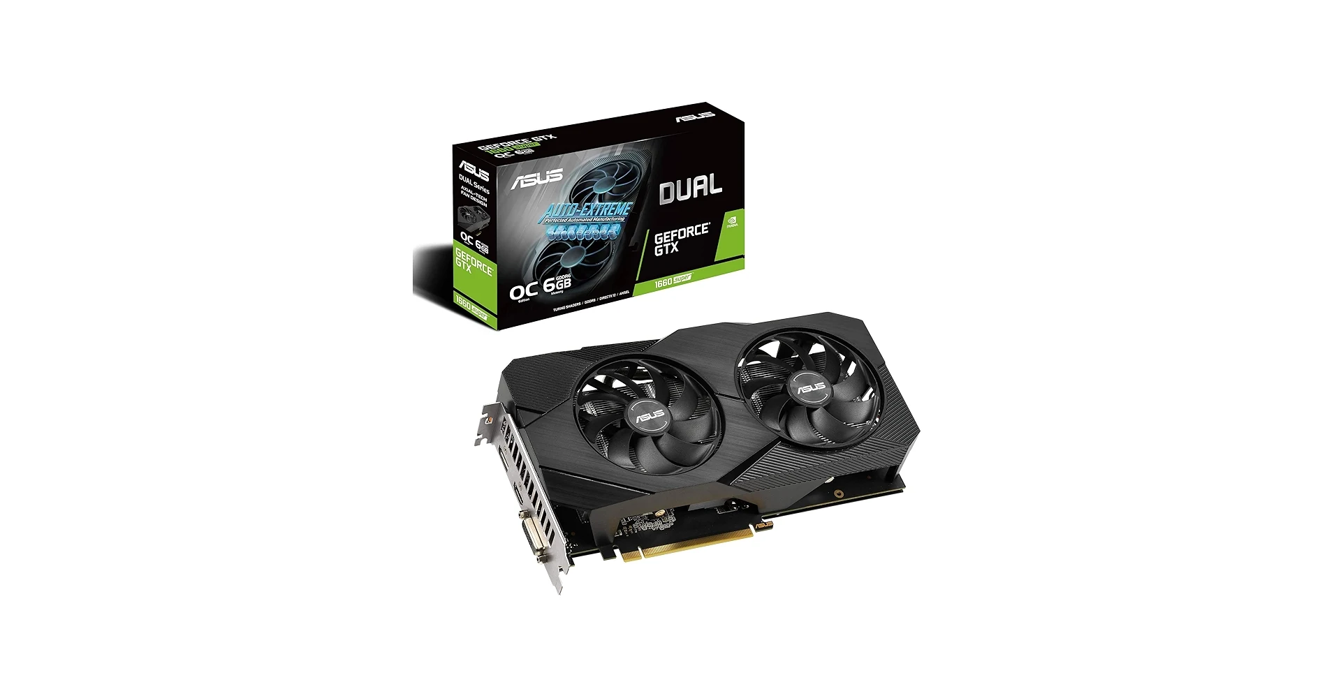 VGA ASUS Dual GeForce GTX 1660 SUPER EVO OC Edition 6GB - GDDR6 - NEW