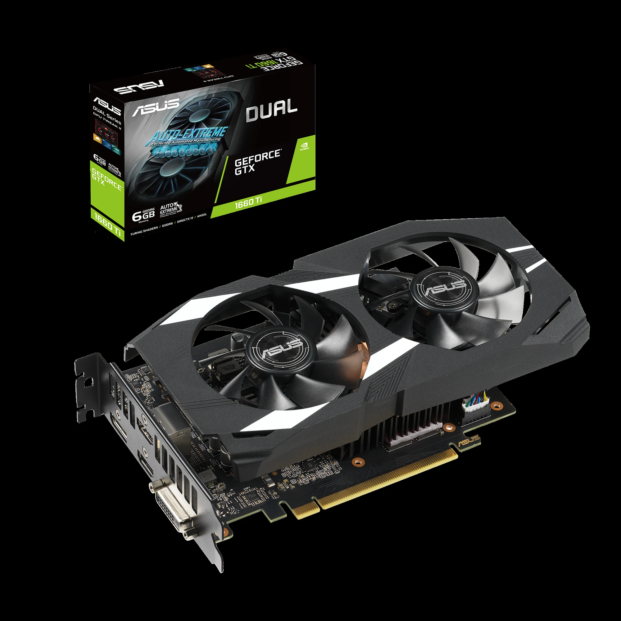 VGA ASUS Dual GeForce GTX 1660 Ti Advanced Edition 6GB - GDDR6 - NEW