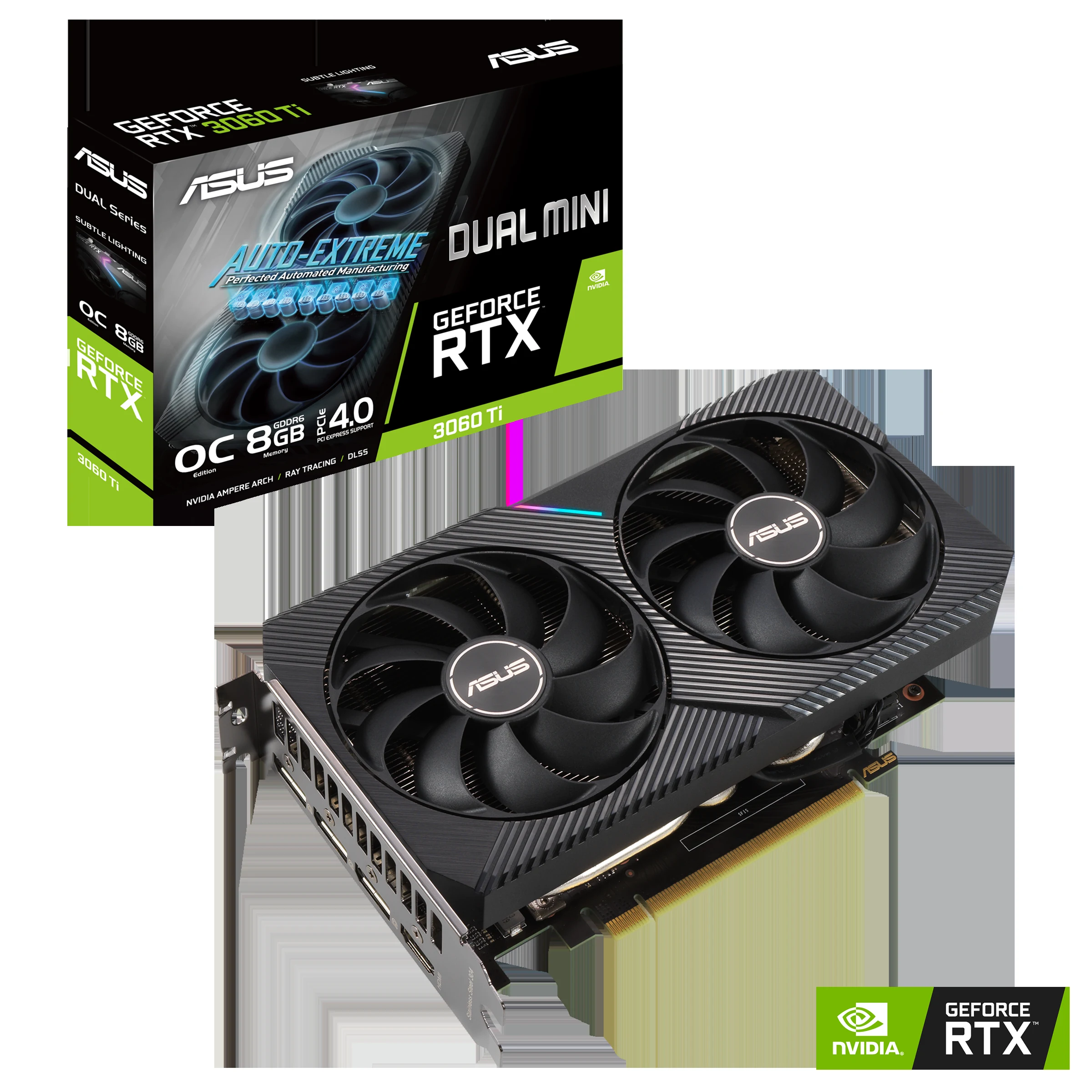 VGA ASUS Dual GeForce RTX 3060 Ti Mini 8GB - GDDR6 - NEW