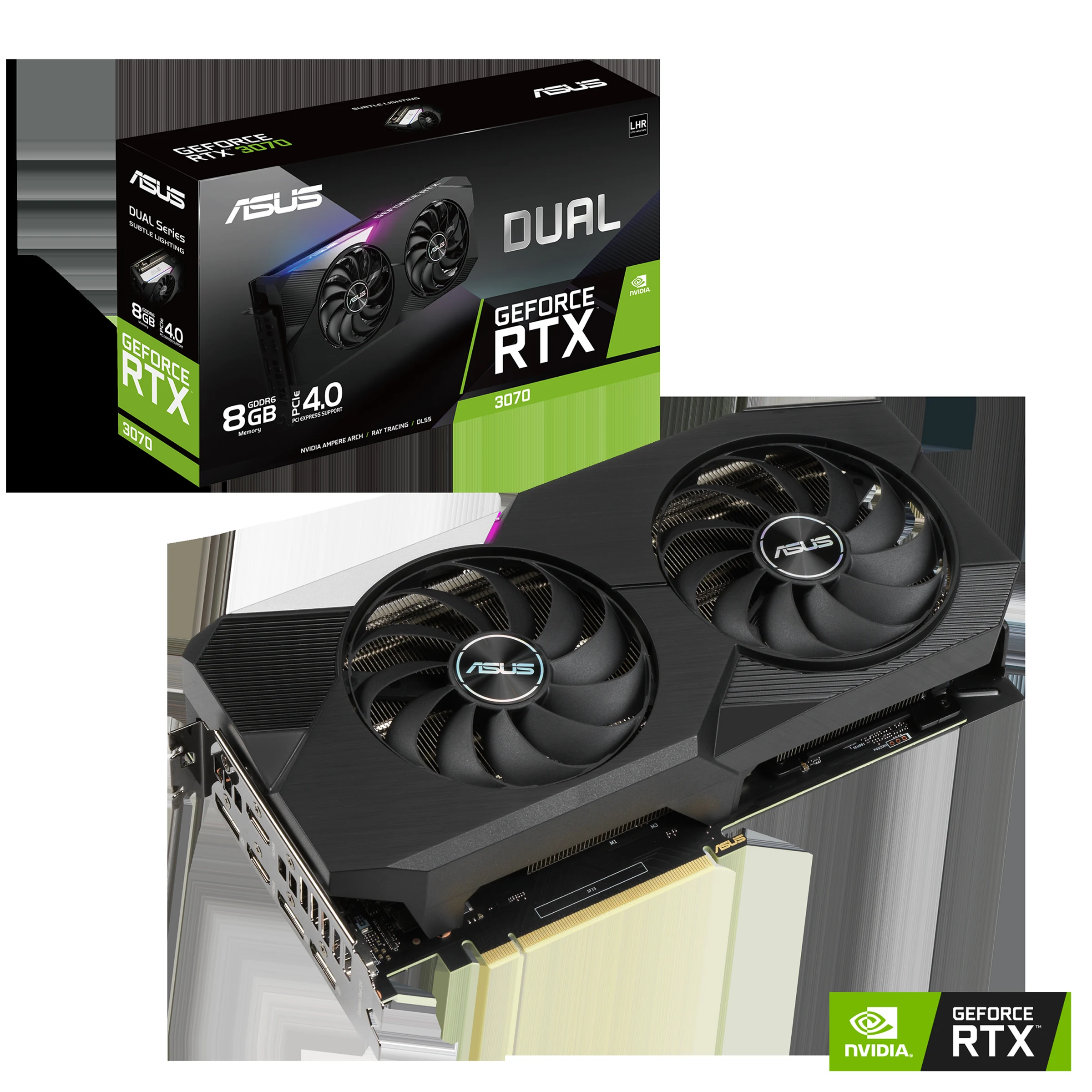 VGA ASUS Dual GeForce RTX 3070 V2 8GB - GDDR6 - NEW