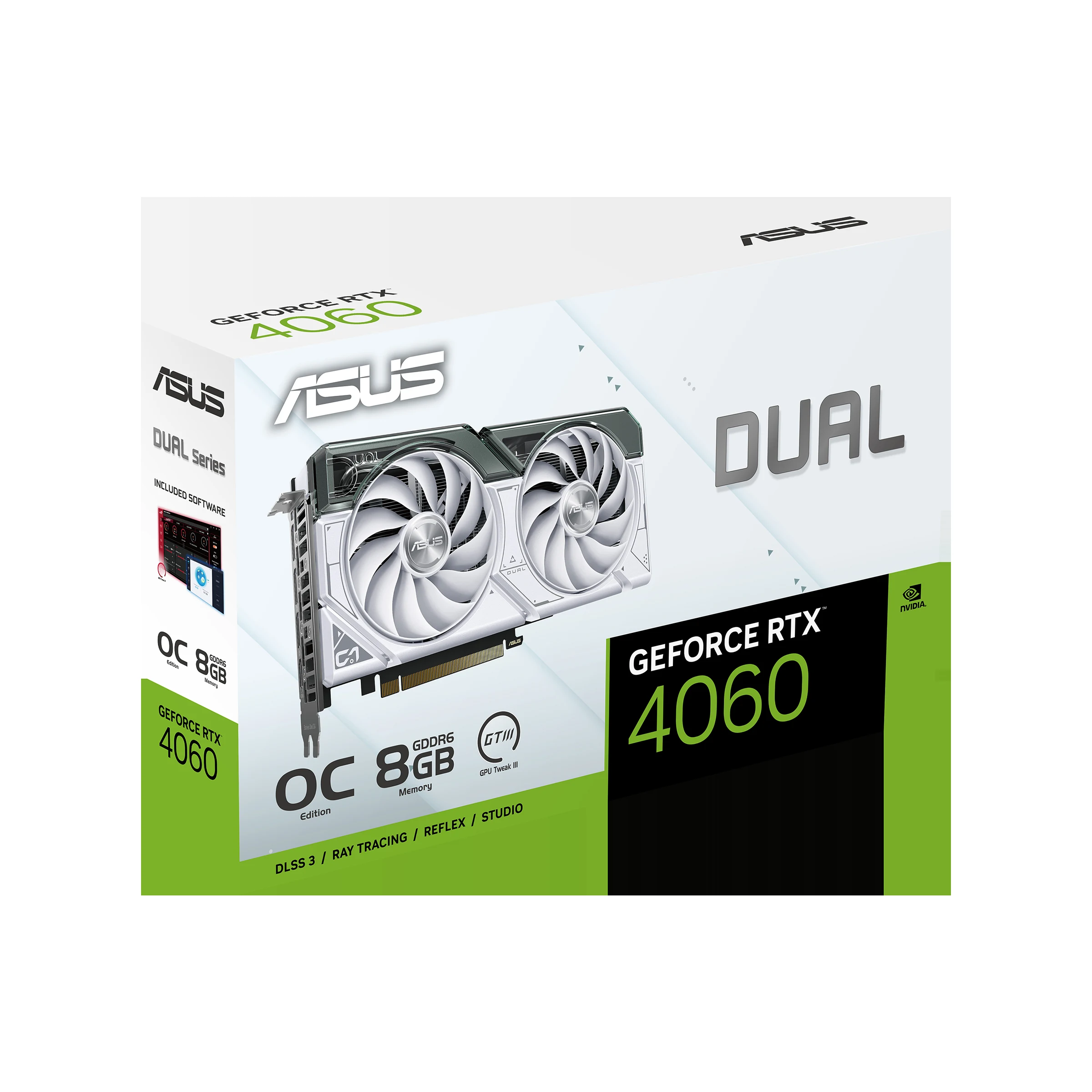 VGA ASUS Dual GeForce RTX 4060 EVO White 8GB - GDDR6 - NEW