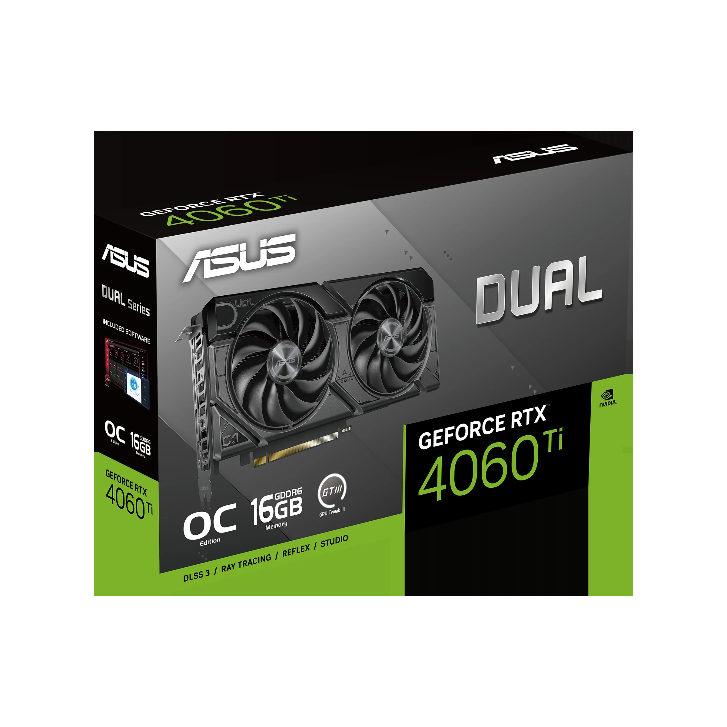 VGA ASUS Dual GeForce RTX 4060 Ti EVO 16GB - GDDR6 - NEW