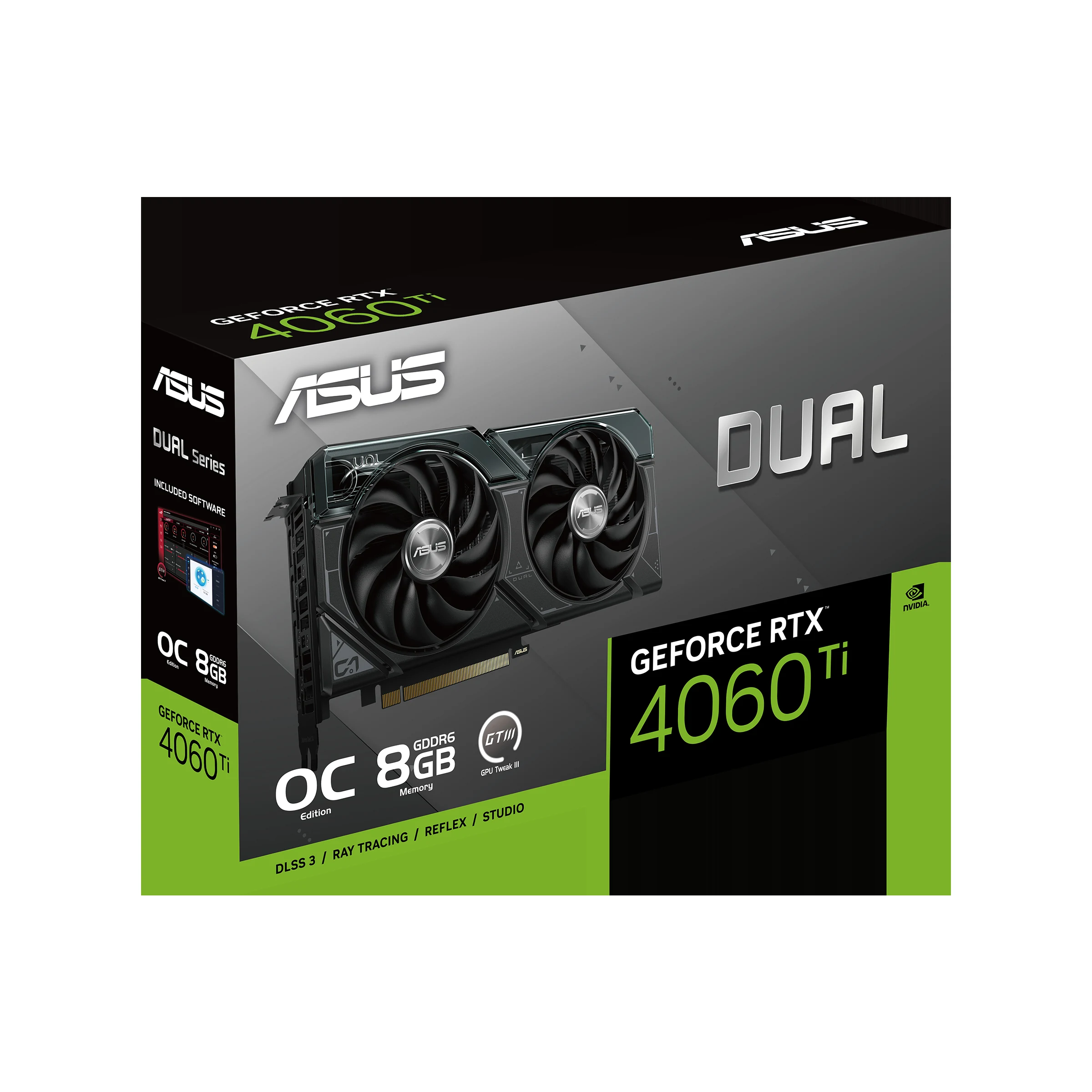 VGA ASUS Dual GeForce RTX 4060 Ti EVO OC Edition 8GB - GDDR6 - NEW