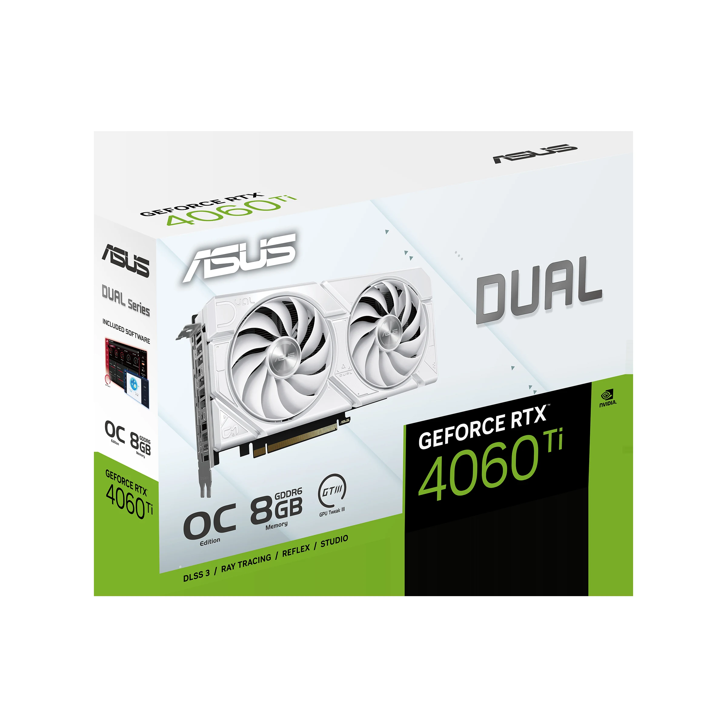 VGA ASUS Dual GeForce RTX 4060 Ti EVO White 8GB - GDDR6 - NEW