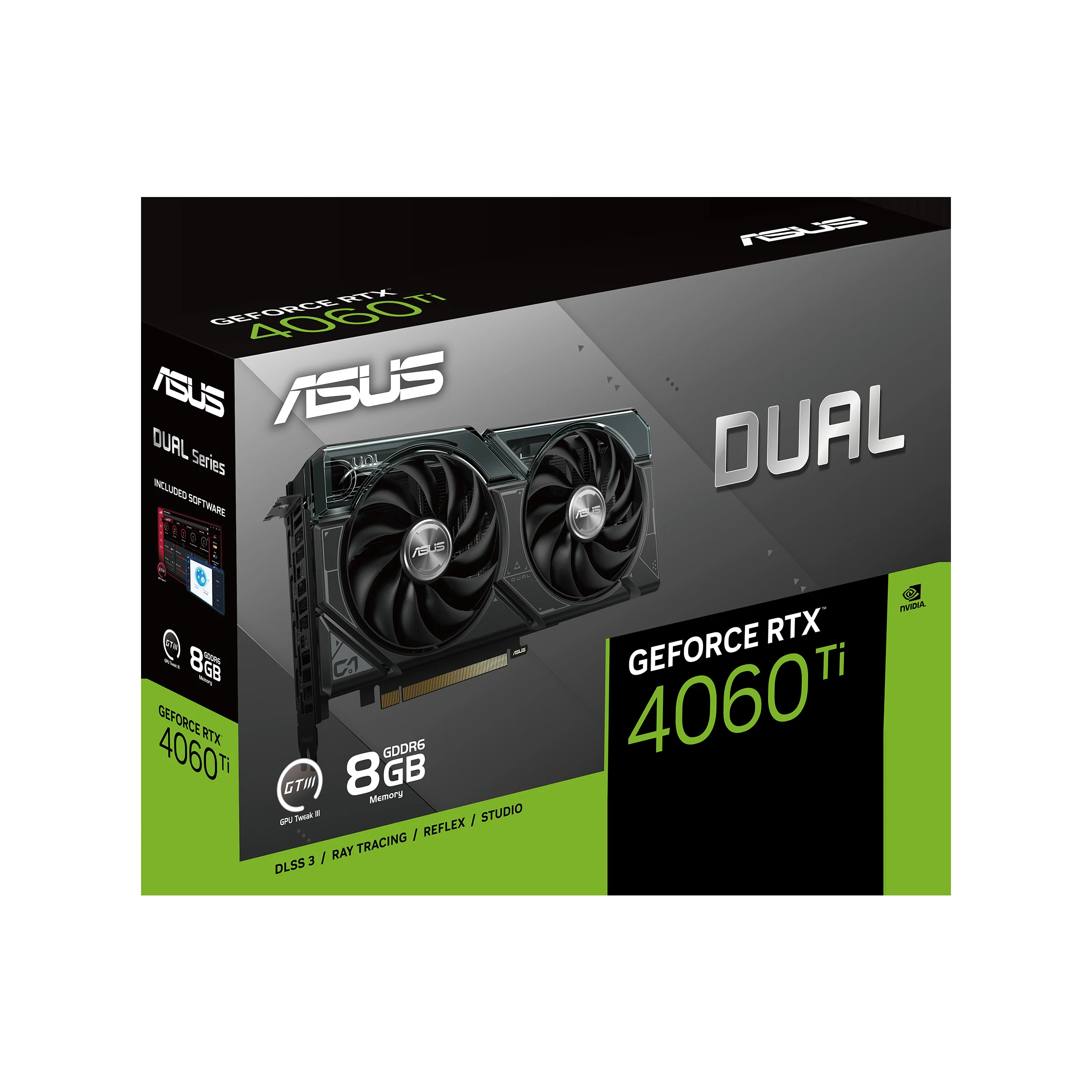 VGA ASUS Dual GeForce RTX 4060 Ti SSD 8GB - GDDR6 - NEW