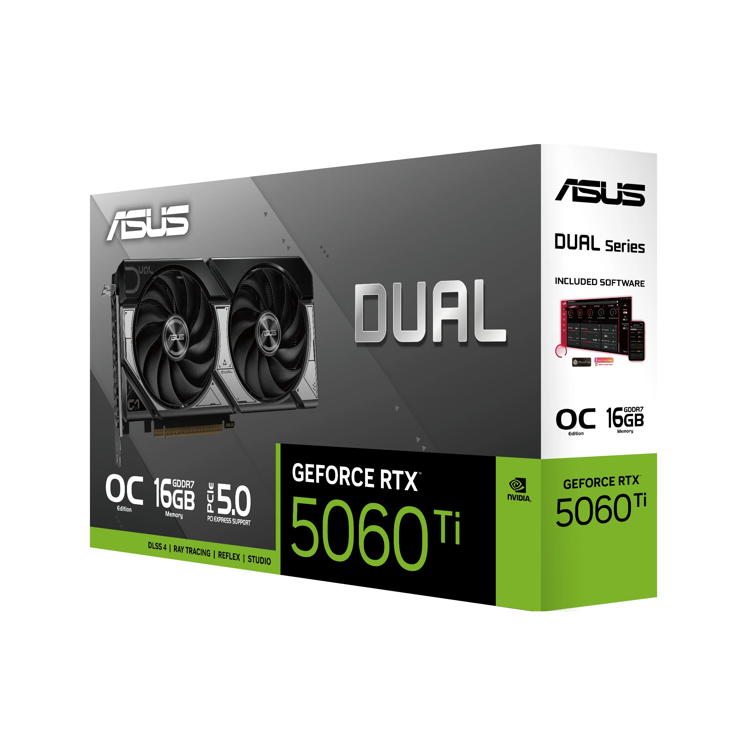 VGA ASUS Dual GeForce RTX 5060 Ti 16GB - GDDR7 - NEW
