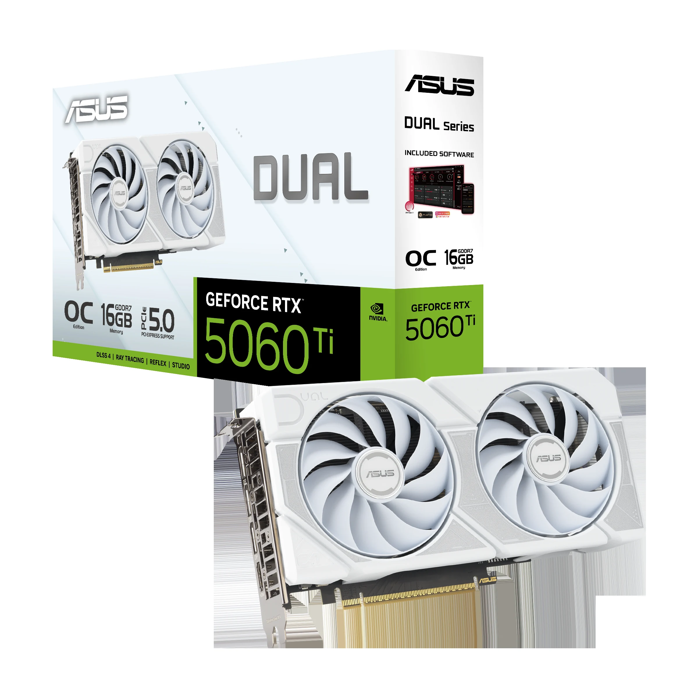 VGA ASUS Dual GeForce RTX 5060 Ti OC Edition 8GB - GDDR7 - NEW