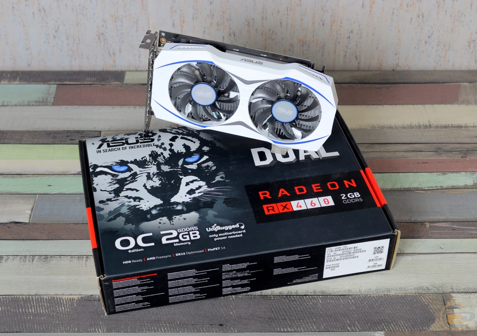 VGA ASUS Dual Radeon RX 460 OC Edition 2GB - GDDR5 - NEW