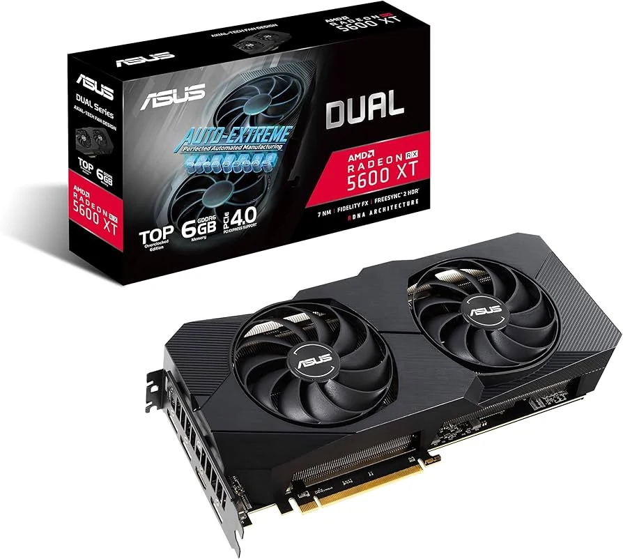 VGA ASUS Dual Radeon RX 5600 XT EVO OC Edition 6GB - GDDR6 - NEW