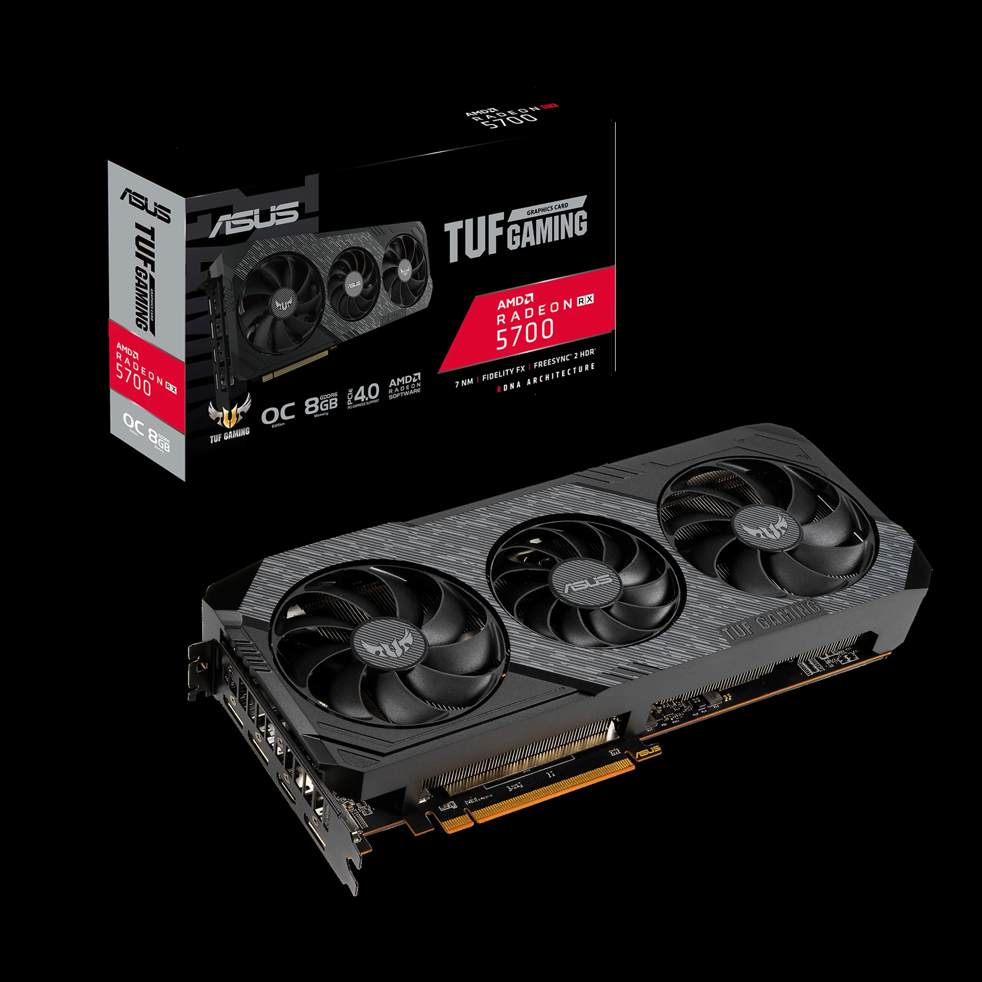 VGA ASUS Dual Radeon RX 5700 XT EVO OC Edition 8GB - GDDR6 - NEW