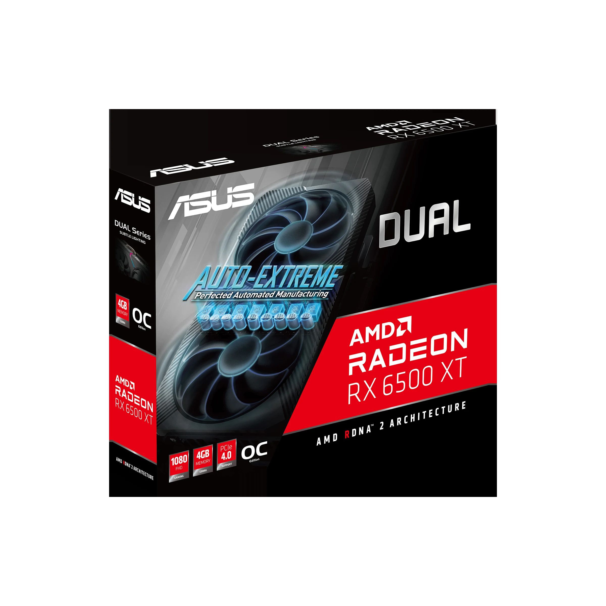 VGA ASUS Dual Radeon RX 6500 XT OC Edition 4GB - GDDR6 - NEW