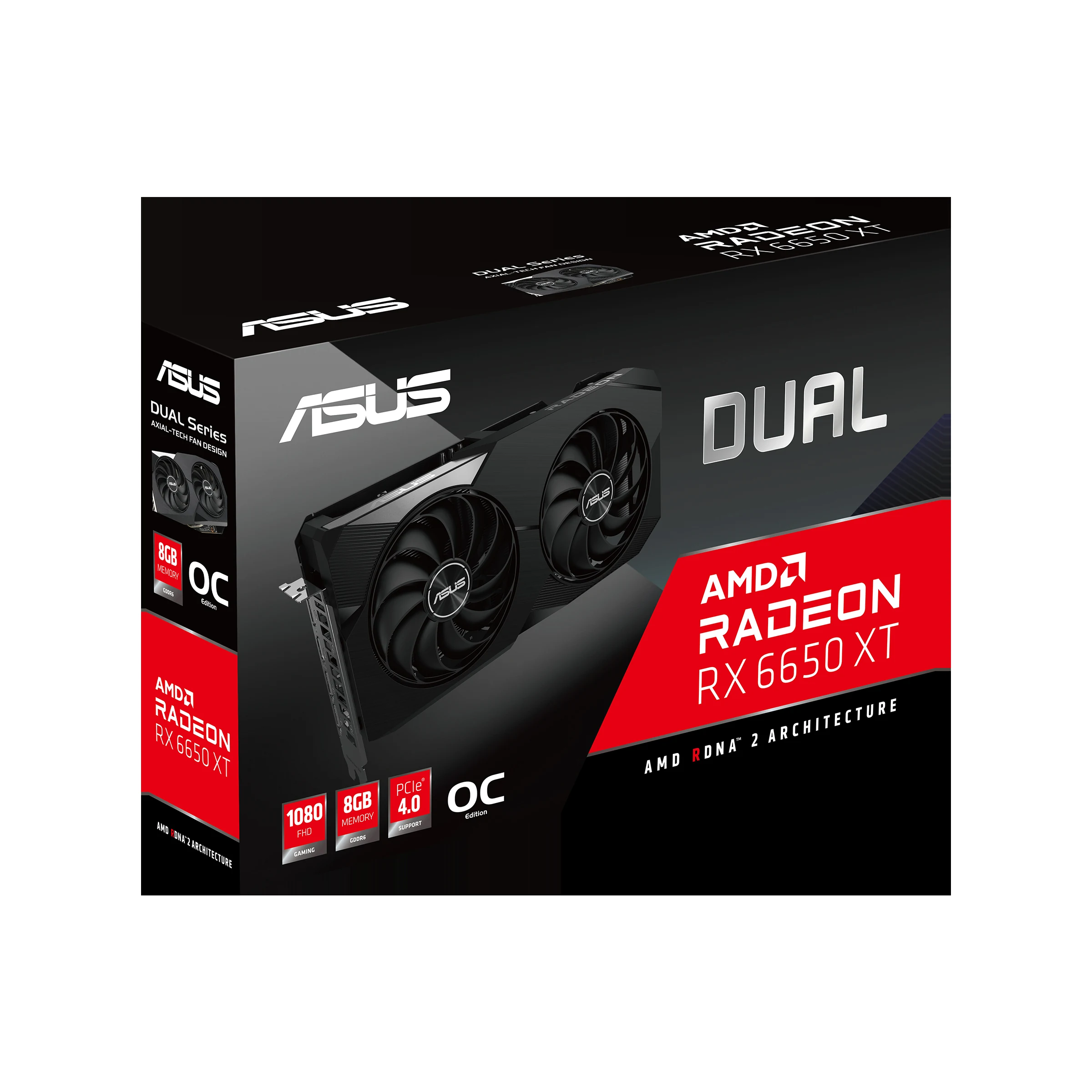 VGA ASUS Dual Radeon RX 6650 XT OC Edition 8GB - GDDR6 - NEW