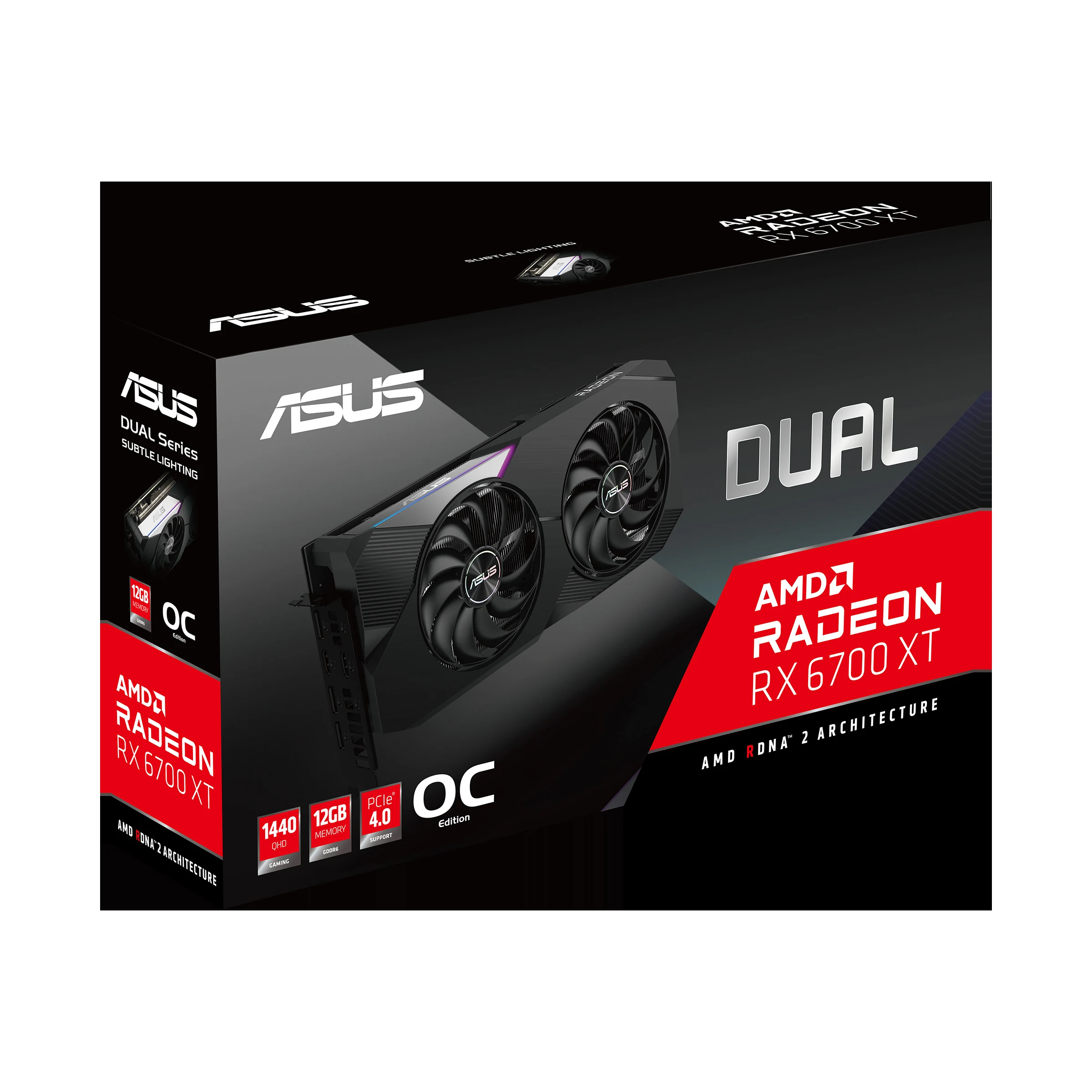 VGA ASUS Dual Radeon RX 6700 XT OC Edition 12GB - GDDR6 - NEW