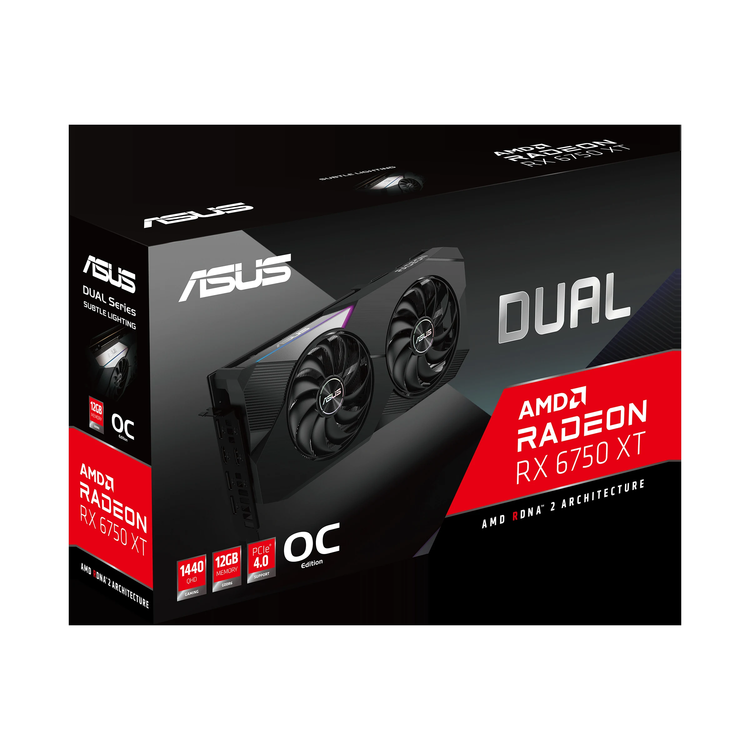 VGA ASUS Dual Radeon RX 6750 XT OC Edition 12GB - GDDR6 - NEW