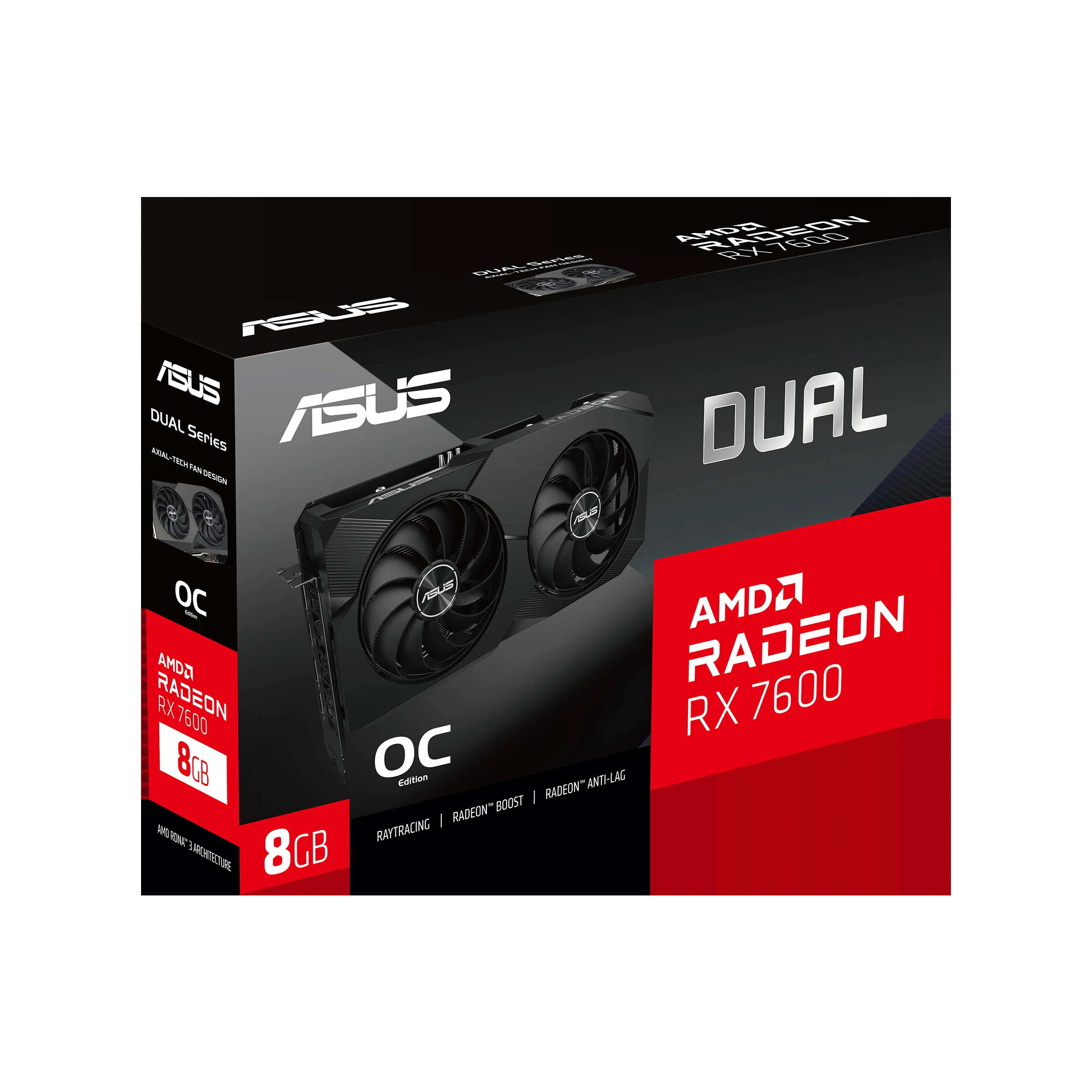 VGA ASUS Dual Radeon RX 7600 OC Edition 8GB - GDDR6 - NEW