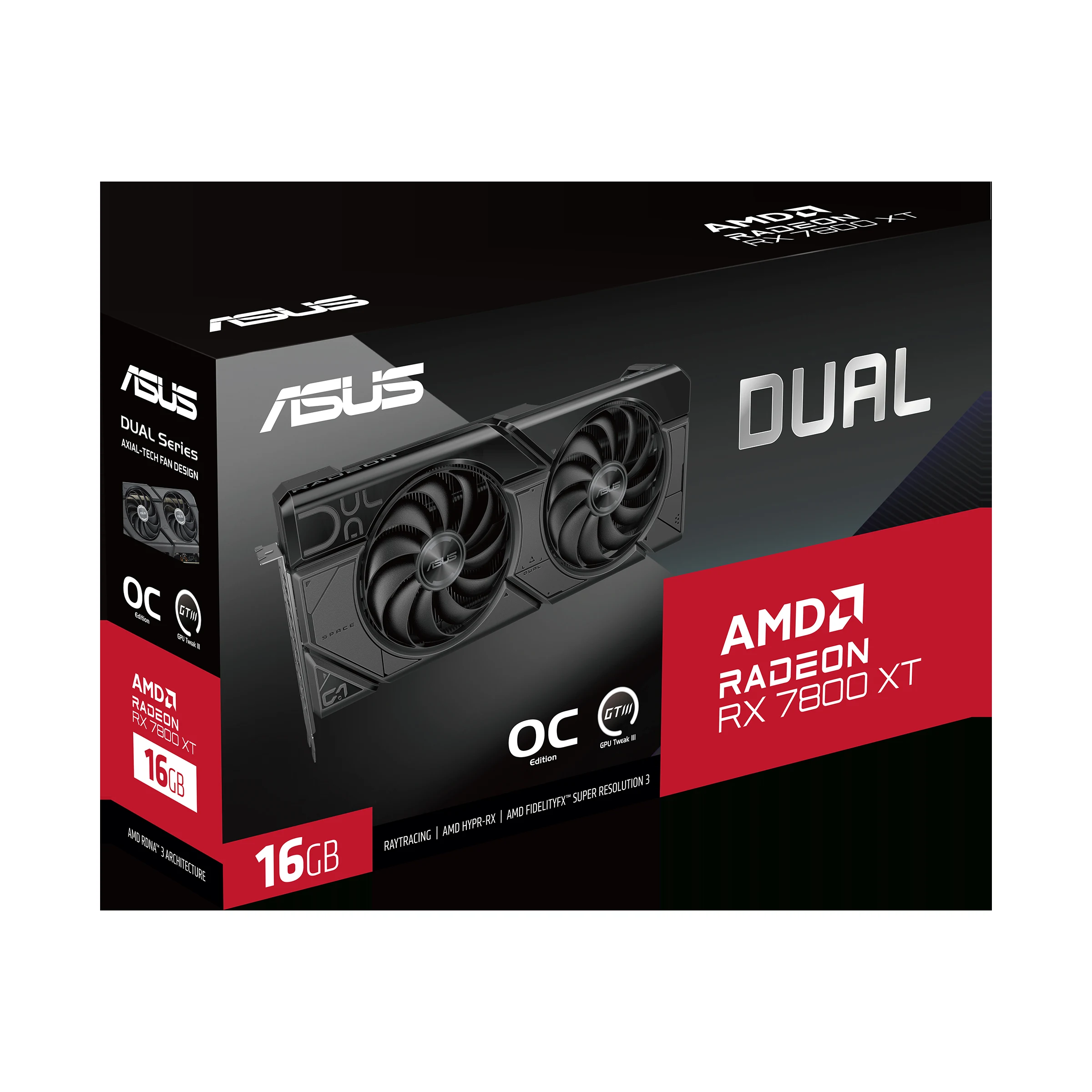 VGA ASUS Dual Radeon RX 7800 XT OC Edition 16GB - GDDR6 - NEW
