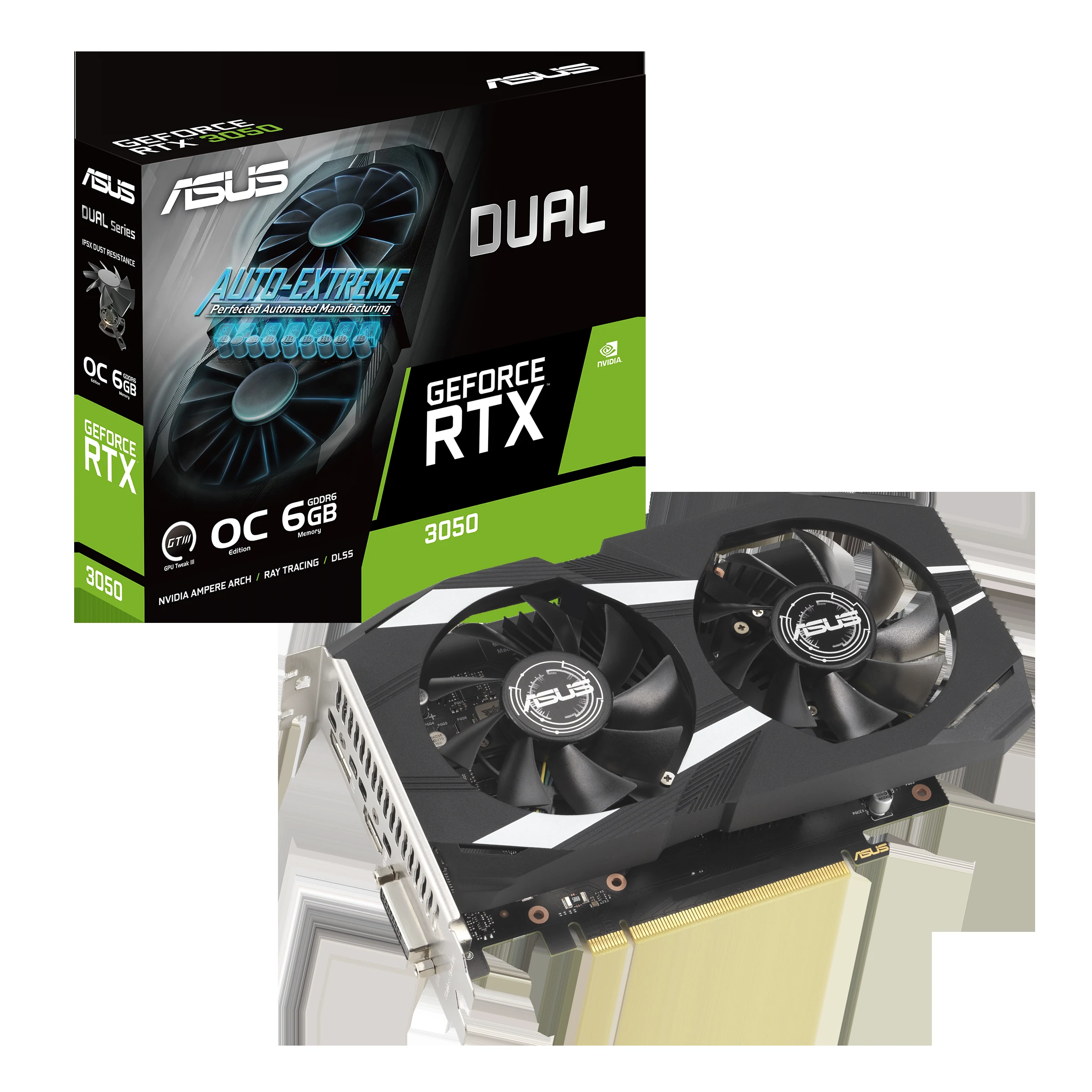VGA ASUS DUAL RTX 3050 OC 6GB - GDDR6 - NEW