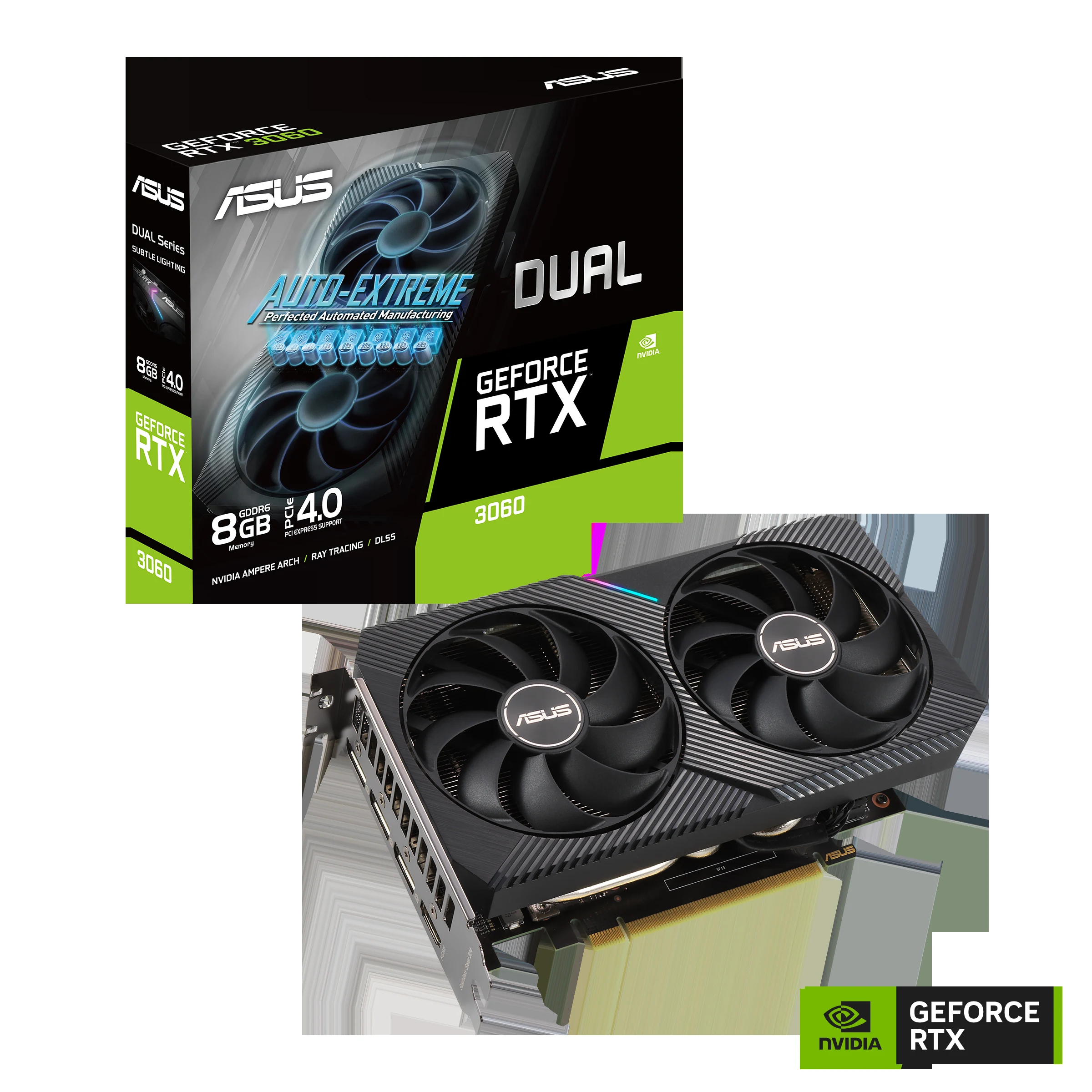 VGA ASUS Dual RTX 3060 8GB - GDDR6 - NEW