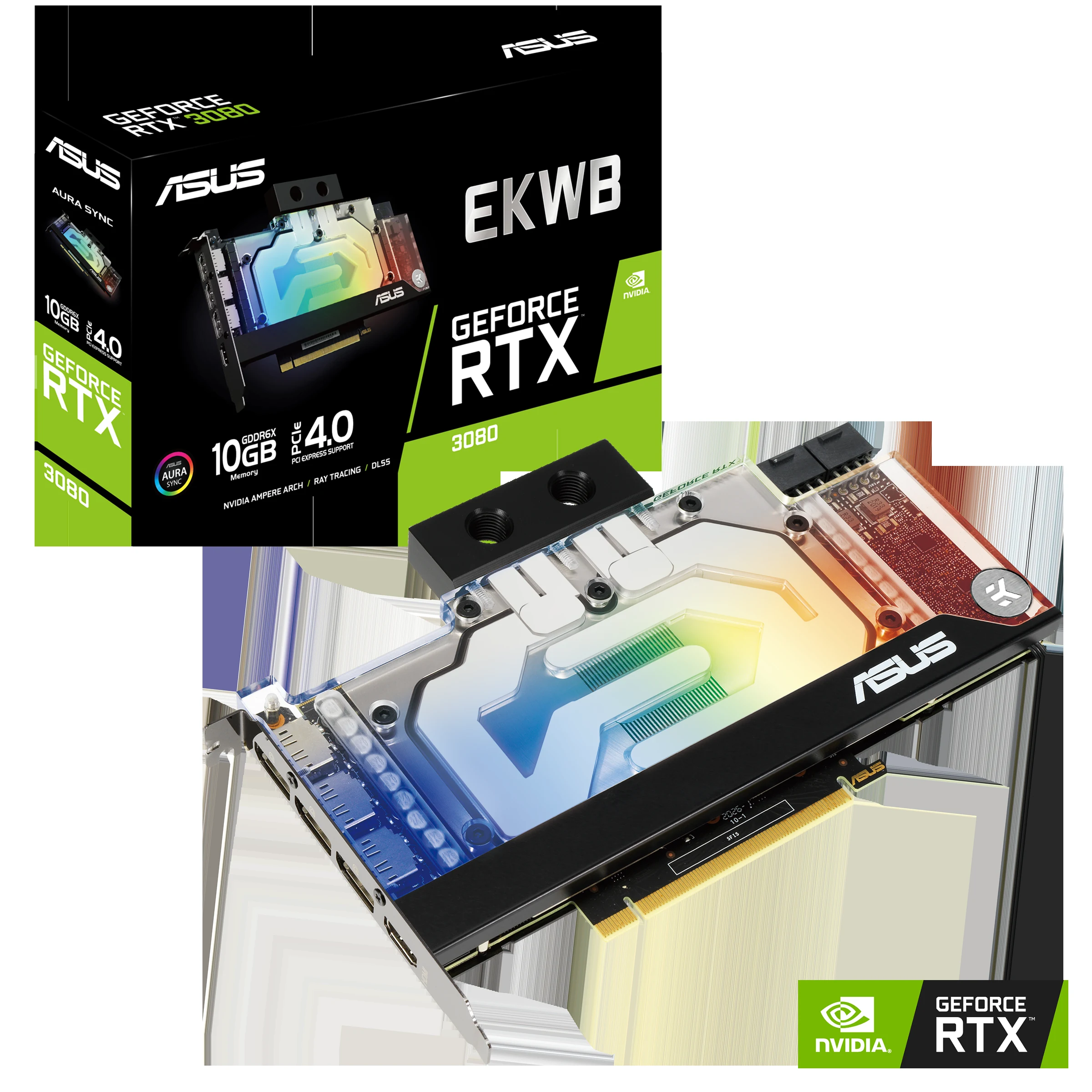 VGA ASUS EKWB RTX 3080 10GB - GDDR6X - NEW
