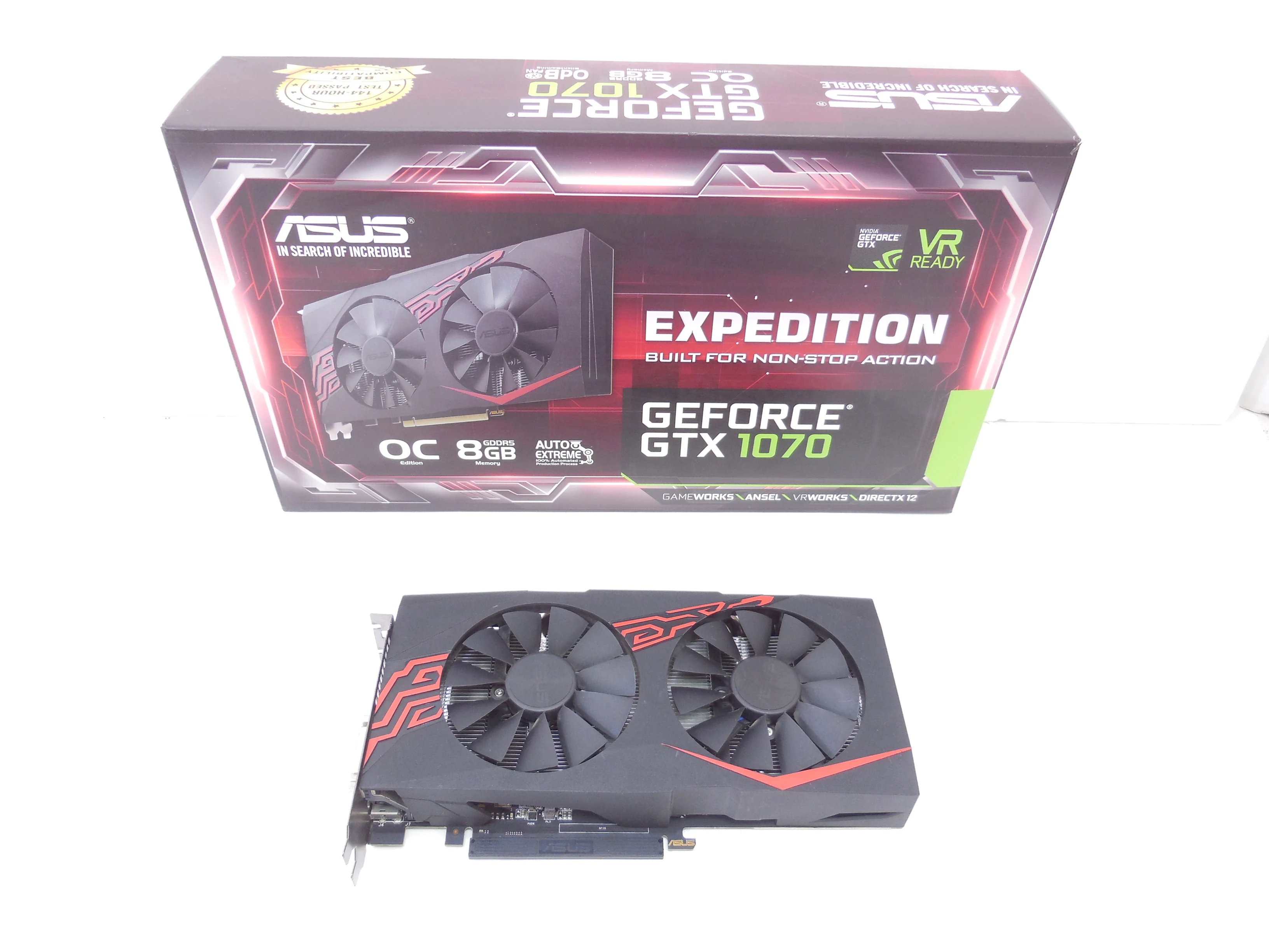 VGA ASUS Expedition GeForce GTX 1070 OC Edition 8GB - GDDR5 - NEW
