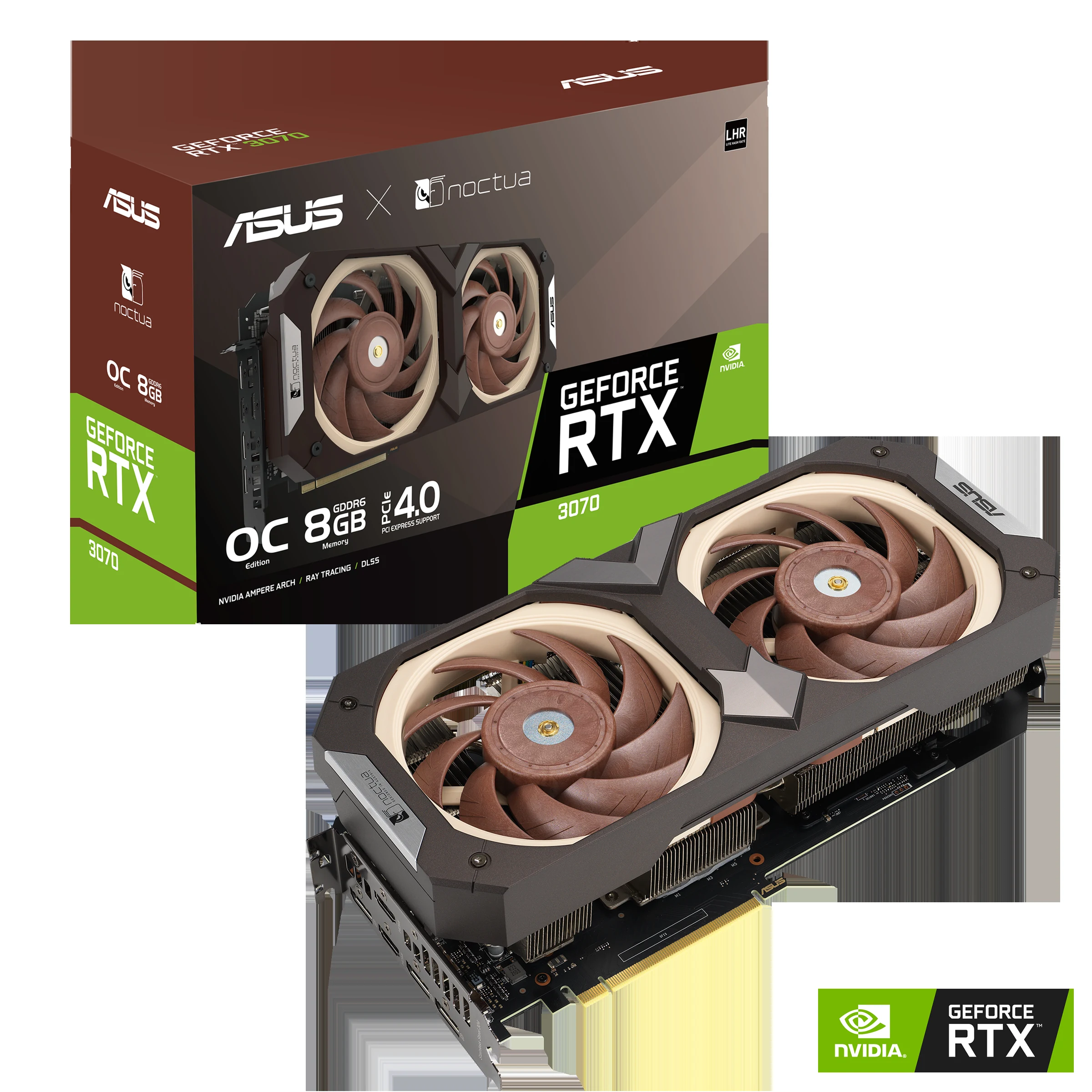VGA ASUS GeForce RTX 3070 Noctua OC Edition 8GB - GDDR6 - NEW
