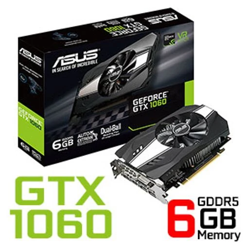 VGA ASUS Phoenix GeForce GTX 1060 6GB - GDDR5 - NEW